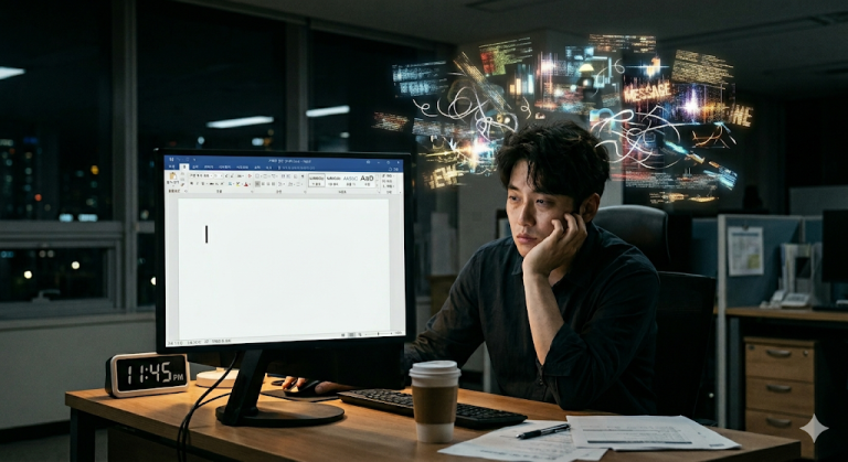 직장인 칼퇴 치트키: AI로 10분 만에 끝내는 보고서 초안 작성법