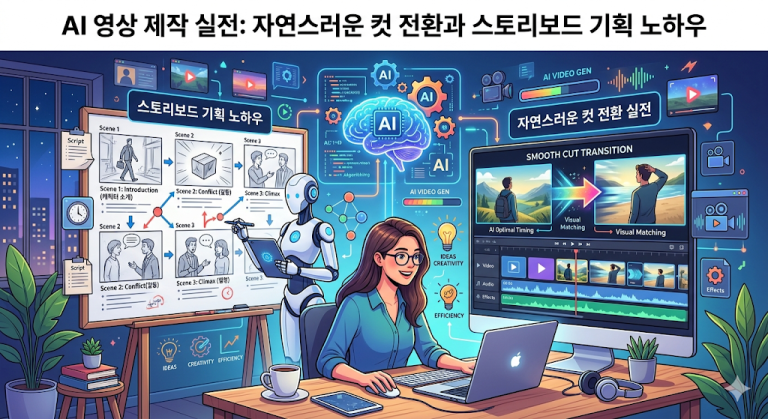 AI 영상 제작 실전: 자연스러운 컷 전환과 스토리보드 기획 노하우