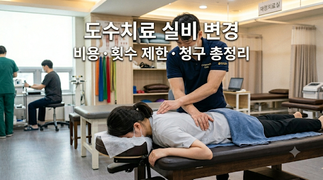 2026 도수치료 실비 7월 변경 총정리 :  비용, 횟수 제한, 실비 청구