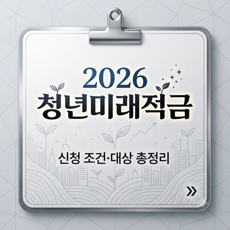 026 청년미래적금 가입조건 및 신청방법 총정리 (청년도약계좌 갈아타기)
