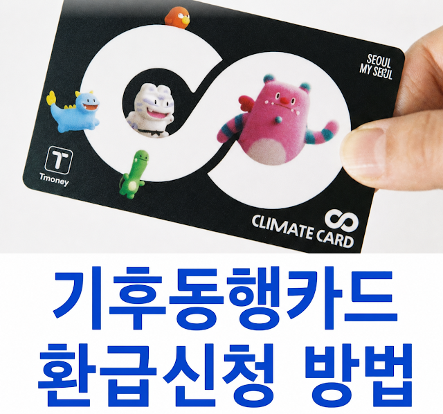 기후동행카드 환급방법  지원 대상과 제외 조건 대상  환급 신청 페이백 받는법