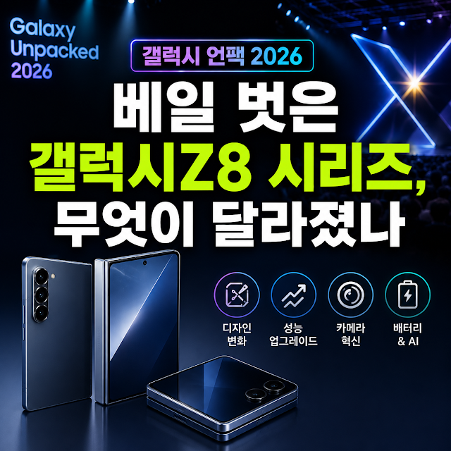 갤럭시 언팩 2026 베일 벗은 갤럭시Z8 시리즈, 무엇이 달라졌나